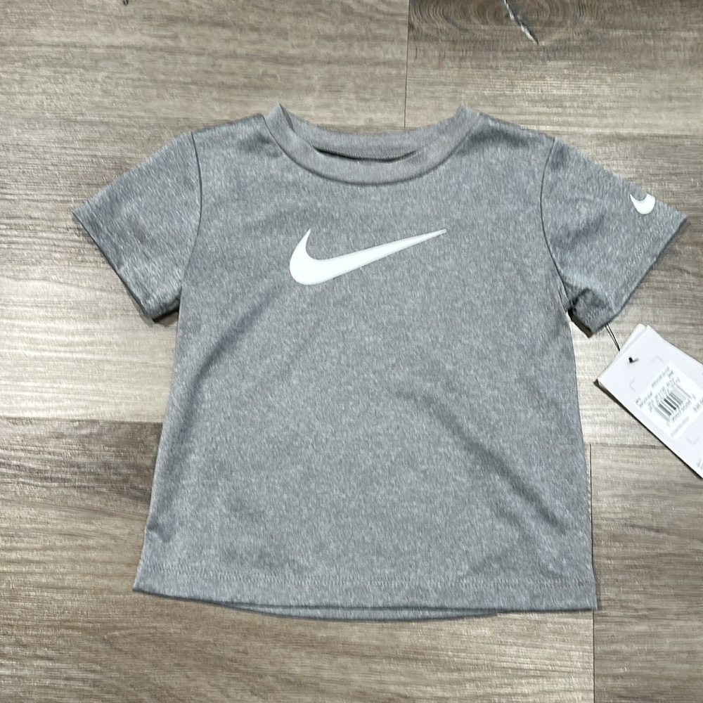Nike Kids Heather Gray Dri-FIT Tee